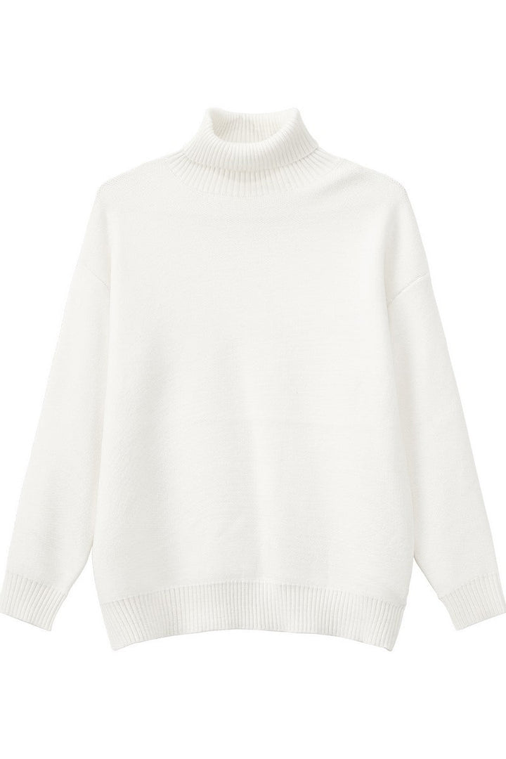 Heavyweight Turtleneck Knit Sweater