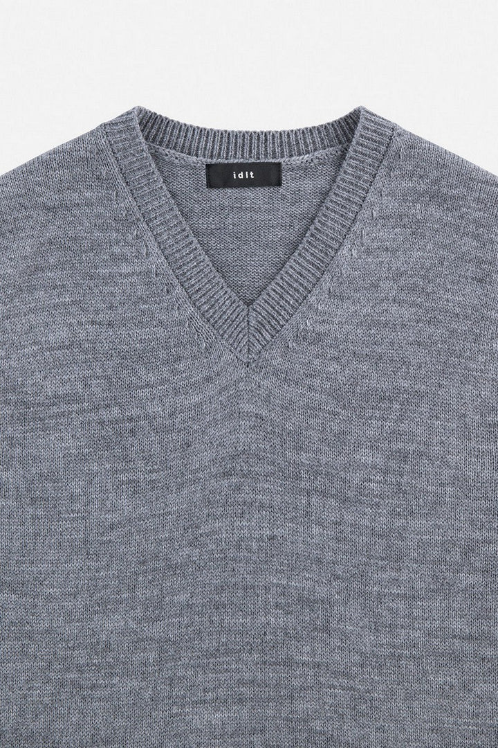 Wool Blend Knit Vest