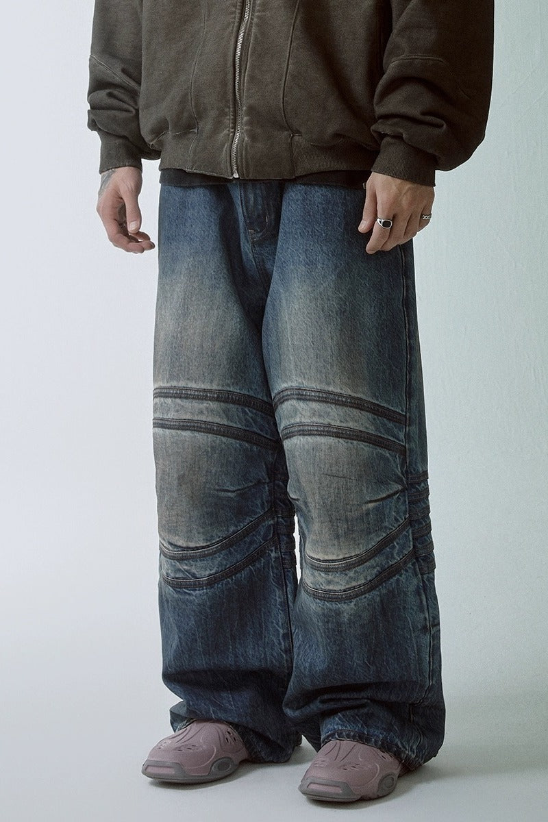 Distressed Skeleton Jeans