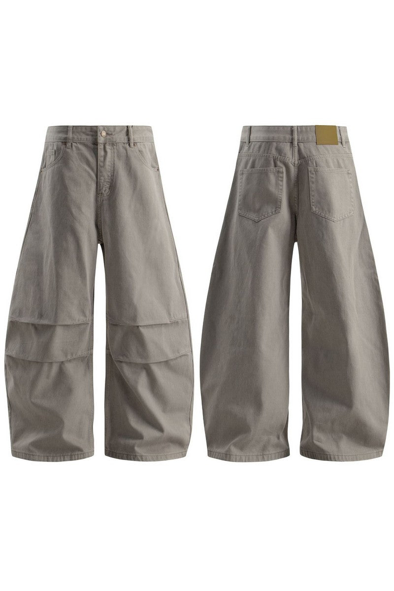 Pleated Blade Work Jeans