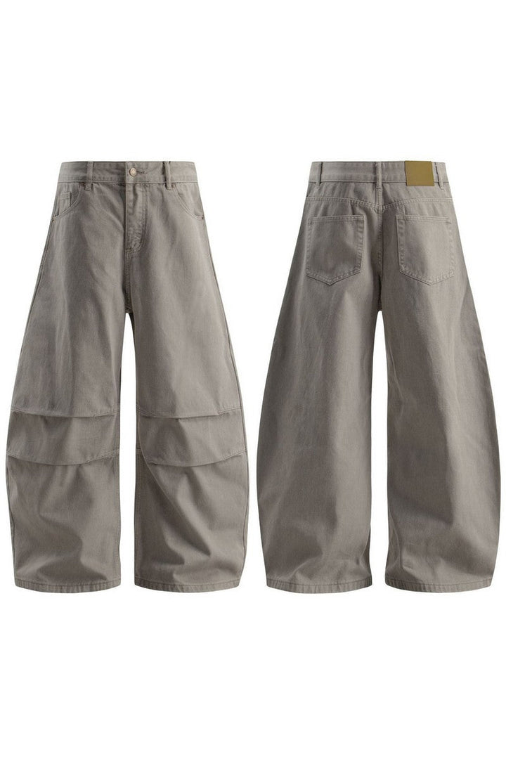 Pleated Blade Work Jeans