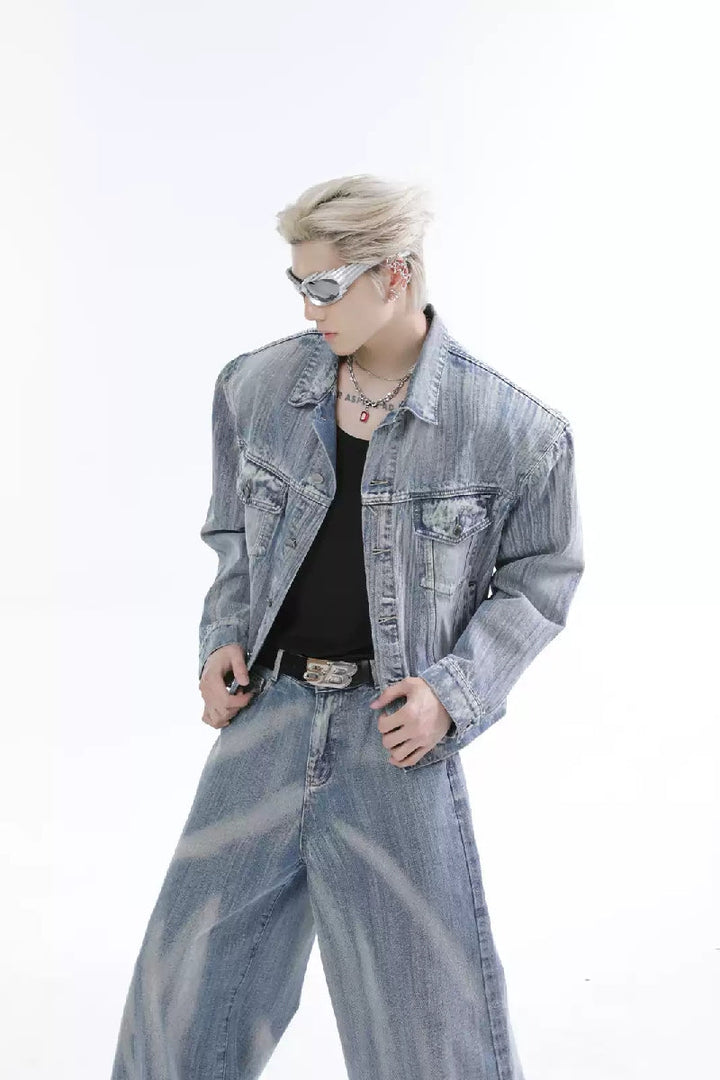 Tie-Dye Denim Jacket