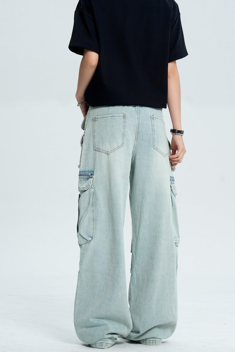 Vintage Multi Pocket Cargo Jeans