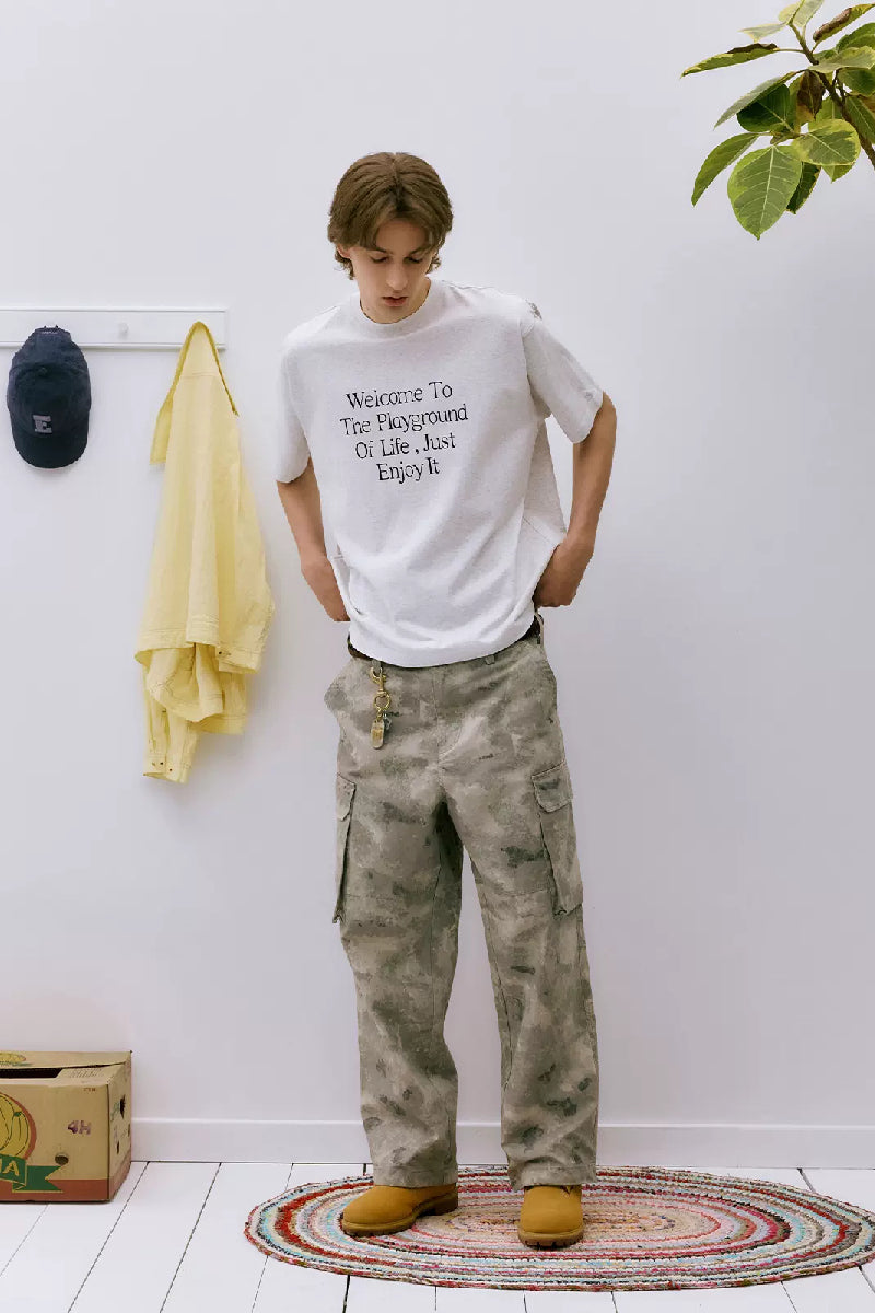 Bamboo Washed Cotton Ripstop Cargo Pants