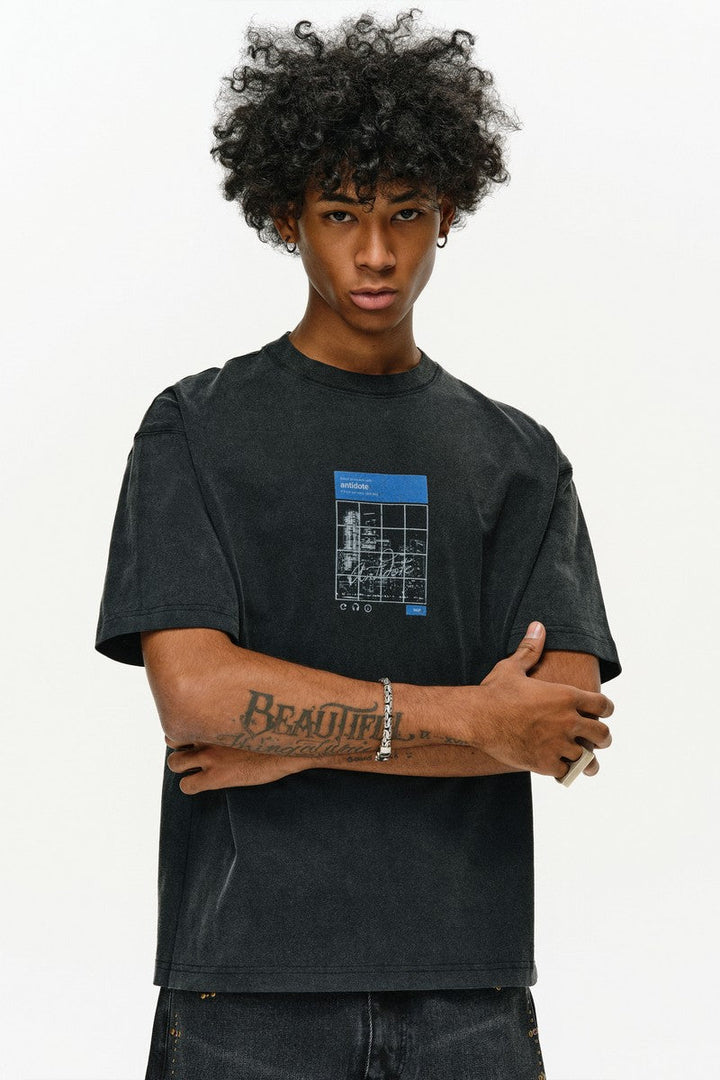 Heavyweight Washed Captcha T-Shirt