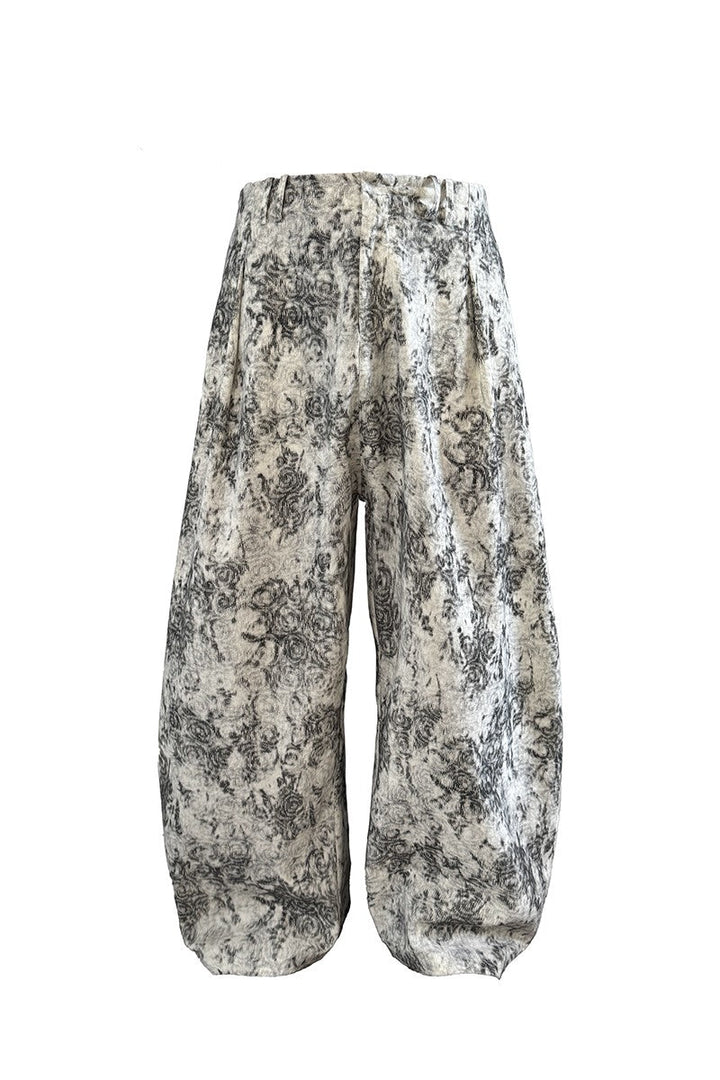 Textured Loose Trousers