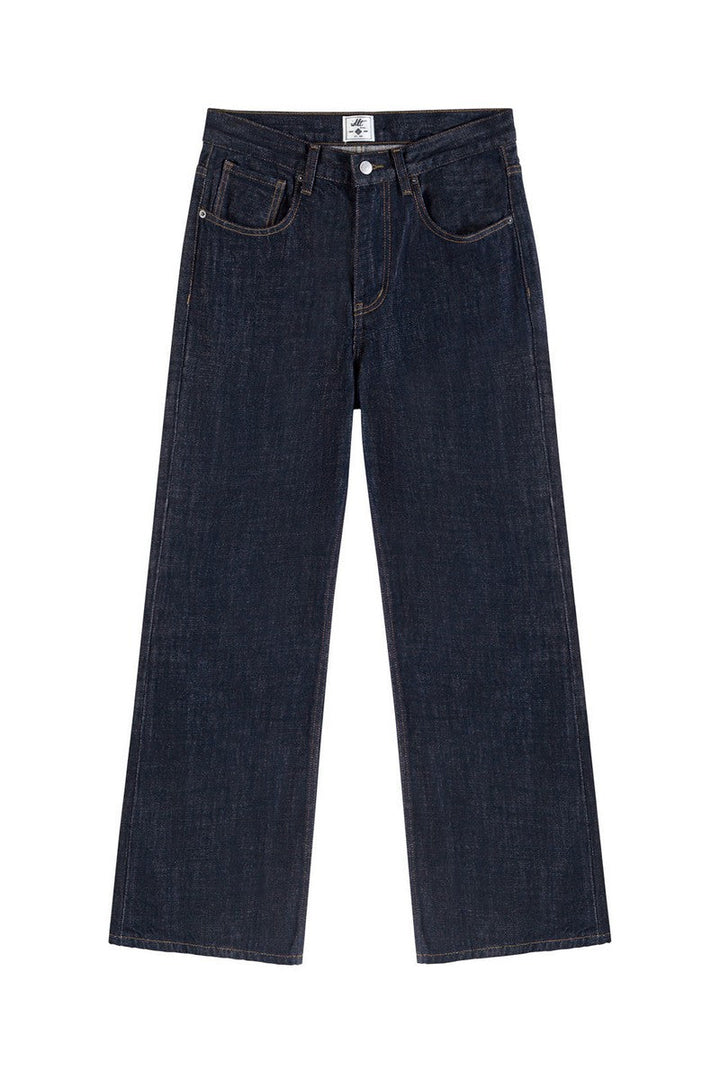 Washed Flared Vintage Raw Jeans