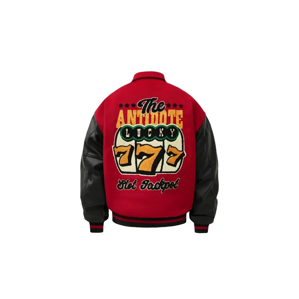 Embroidered Slots Varsity Jacket