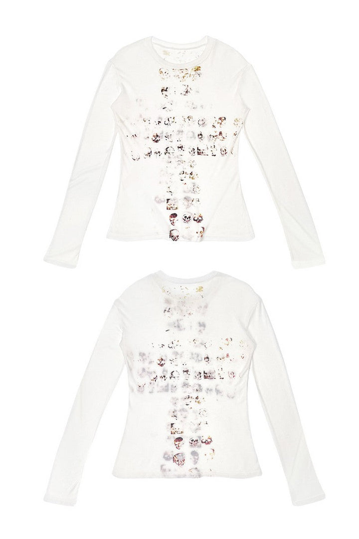 Wool Skull Cross Undershirt