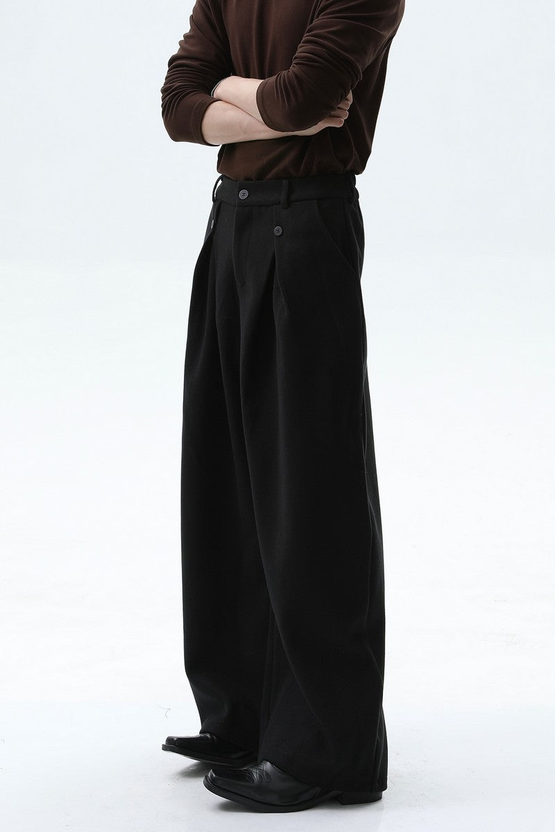 Vintage Wool Wide Leg Trousers