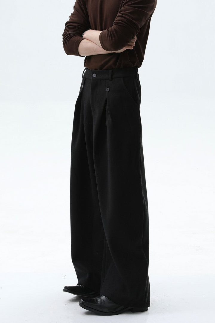 Vintage Wool Wide Leg Trousers