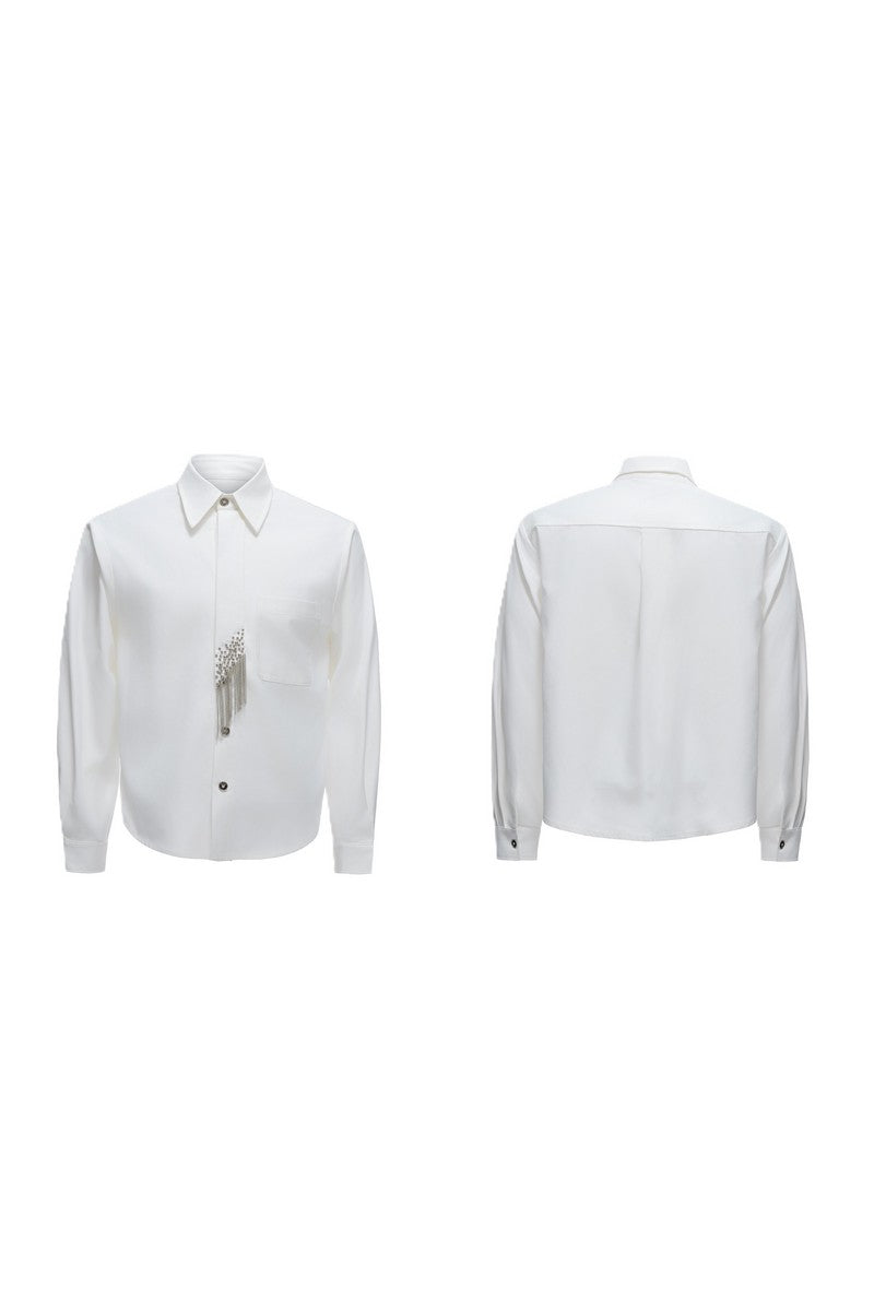 Structured Tie Detail Shirt