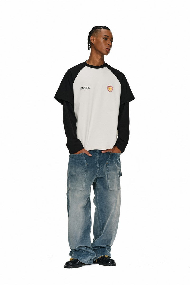 Studded Washed Corduroy Work Pants