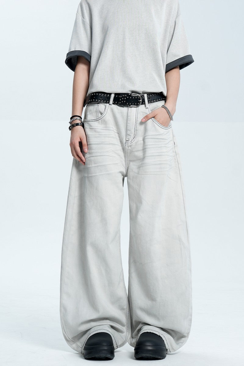 Washed Gray Blade Jeans