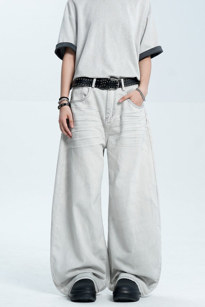 Washed Gray Blade Jeans