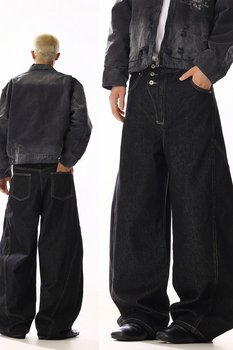 Raw Button Fly Jeans