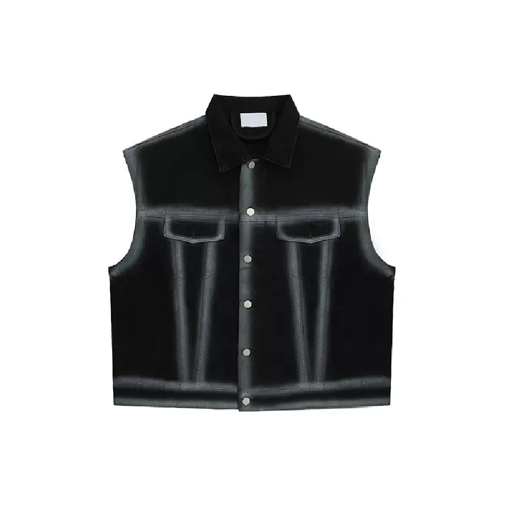 Gradient Denim Vest