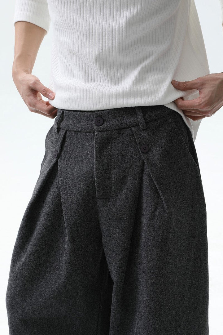 Vintage Wool Wide Leg Trousers