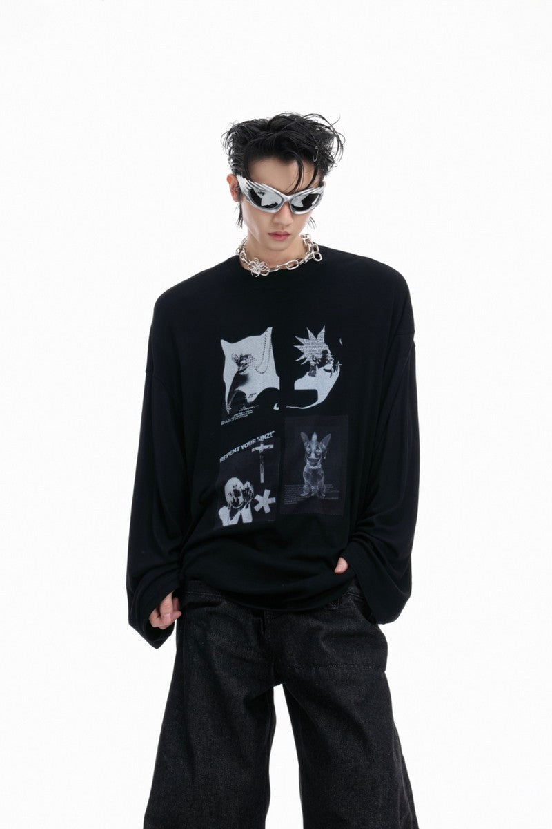 Art Print Long Sleeve Tee