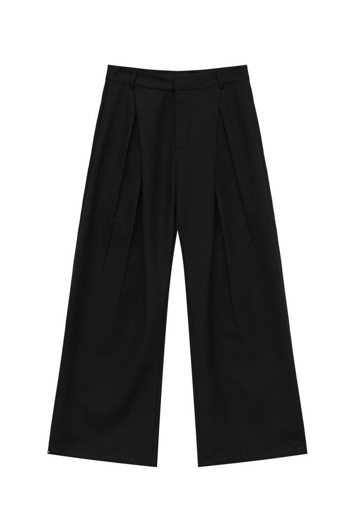 Pleated Wide Leg Trousers