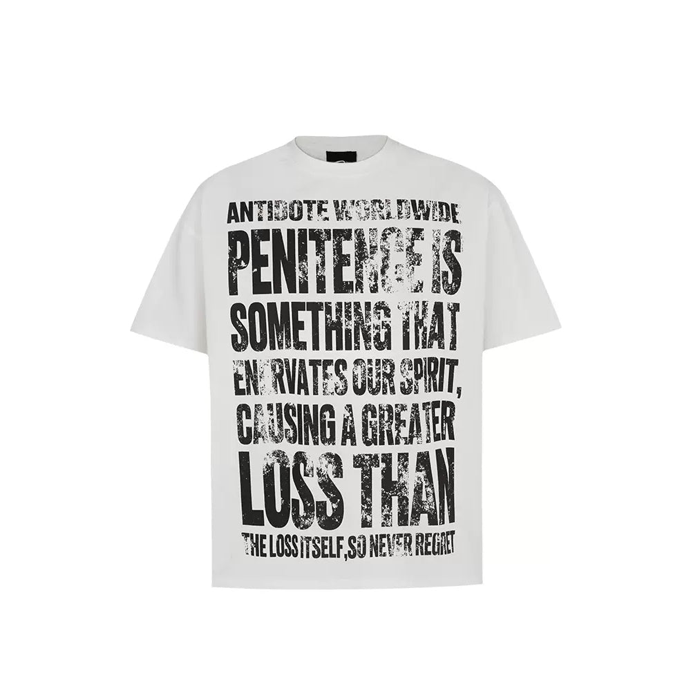 Allover Letter Print T-Shirt