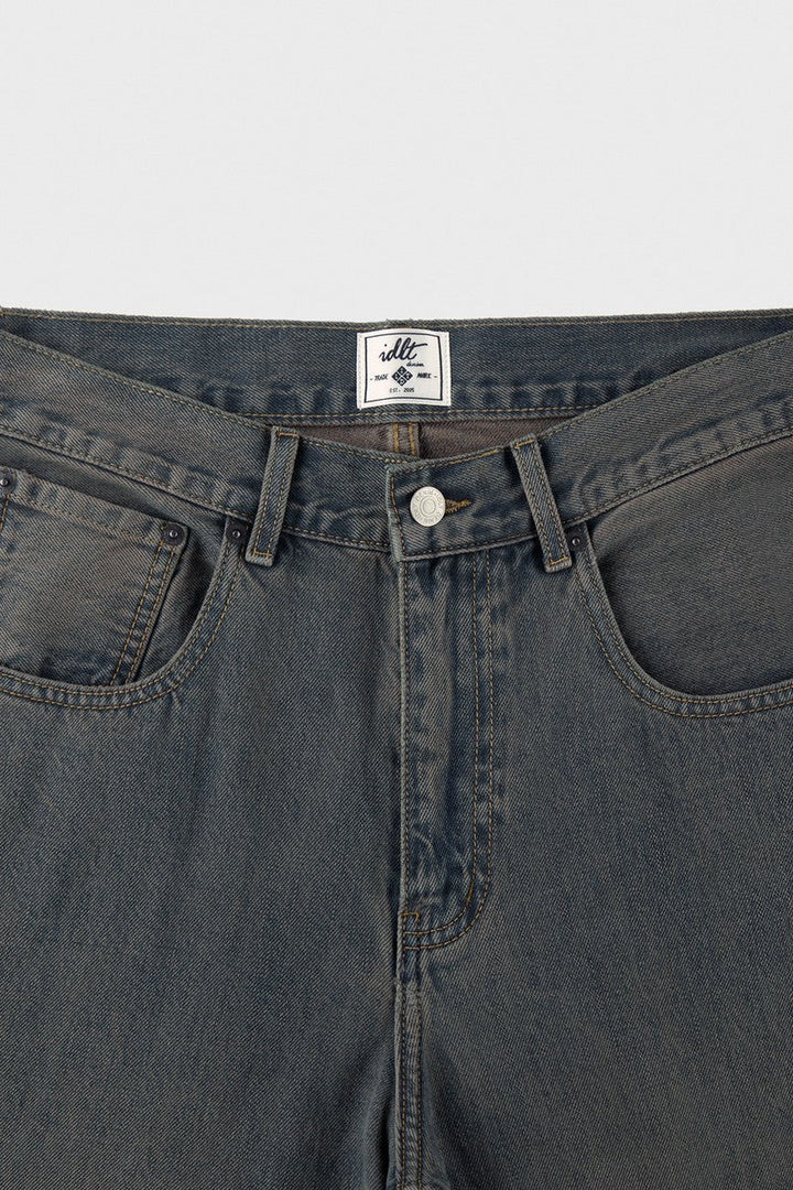 Vintage Washed Flare Jeans