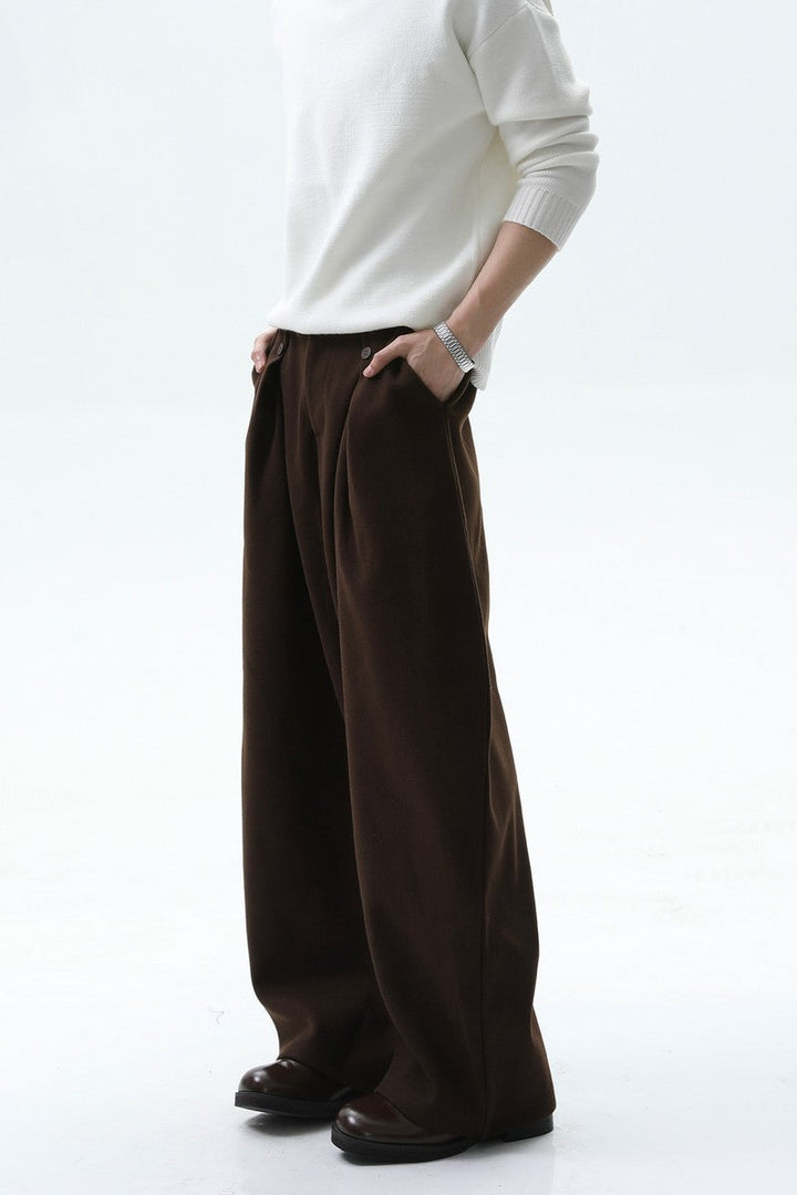 Vintage Wool Wide Leg Trousers