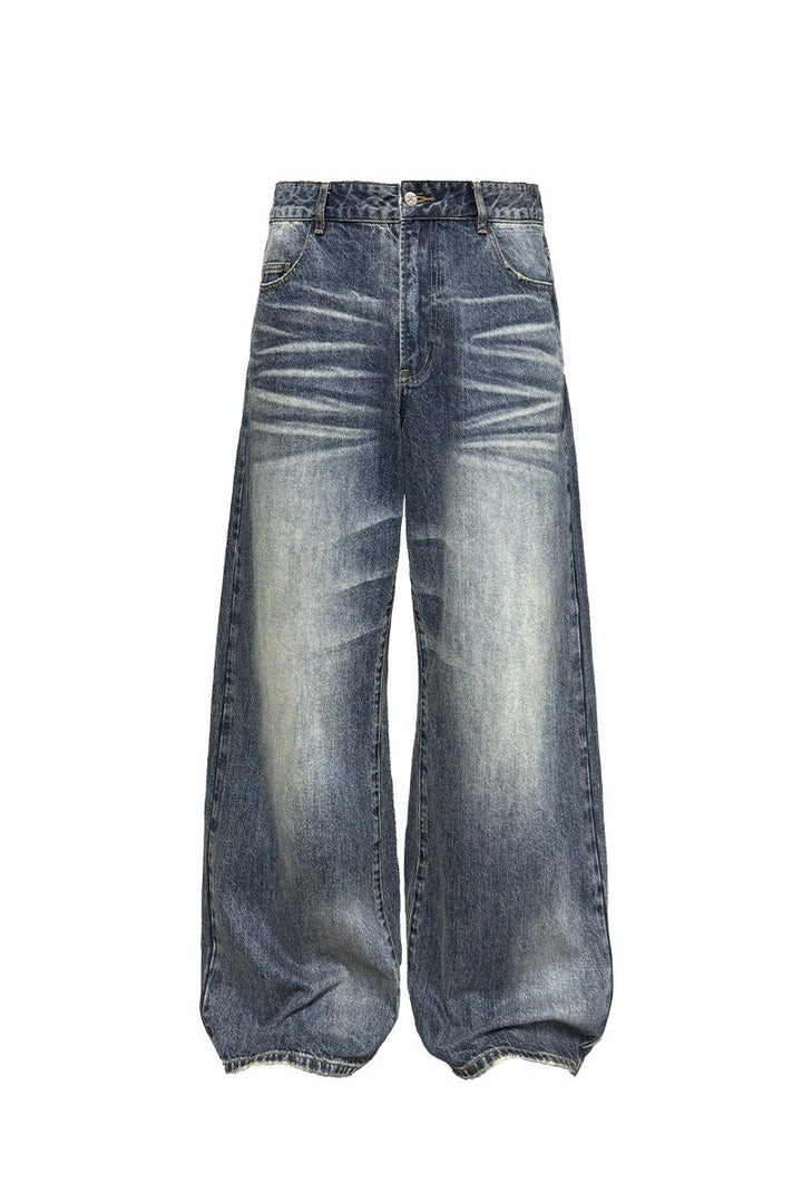 Washed Straight Leg Jeans