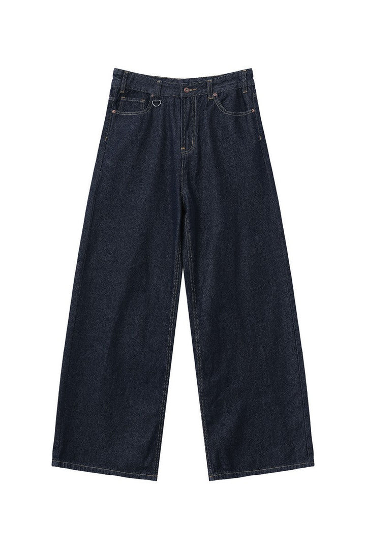 Vintage Washed Raw Denim Jeans