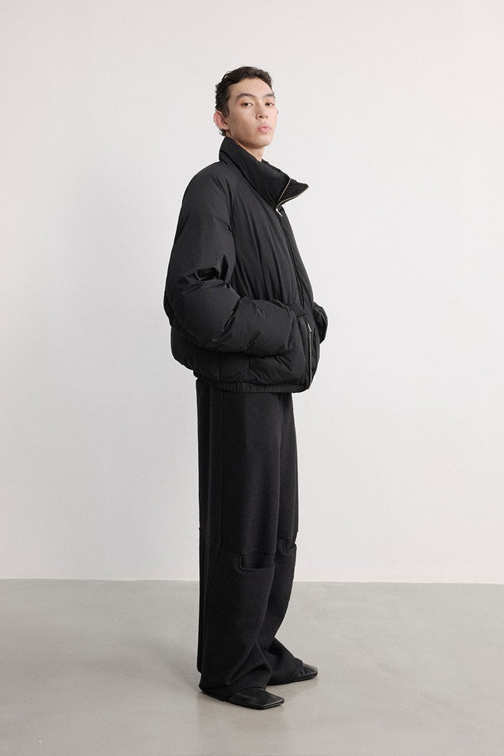 Drawstring Puffer Down Jacket