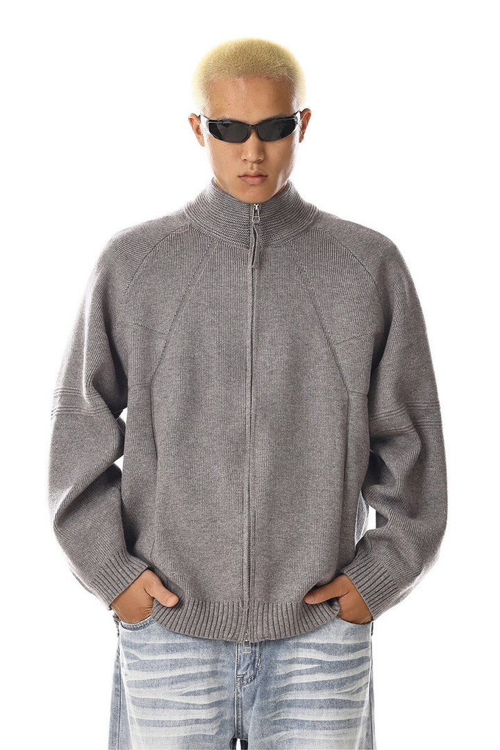 Loose Knit Cardigan Sweater