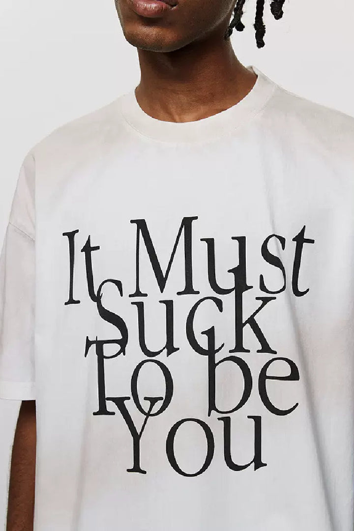 Slogan Print Vintage T-Shirt