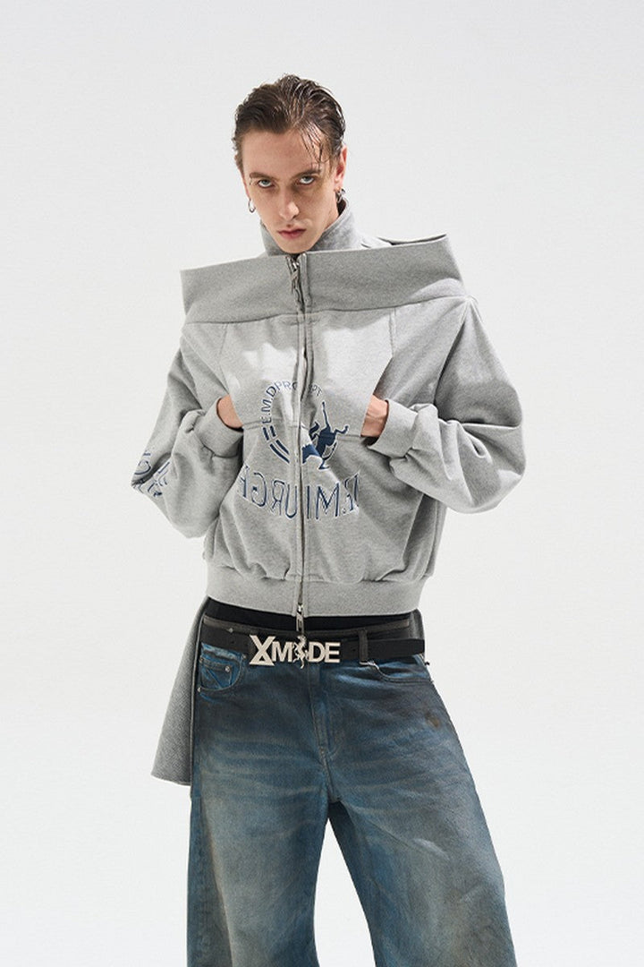 Off Shoulder Inverted Hoodie