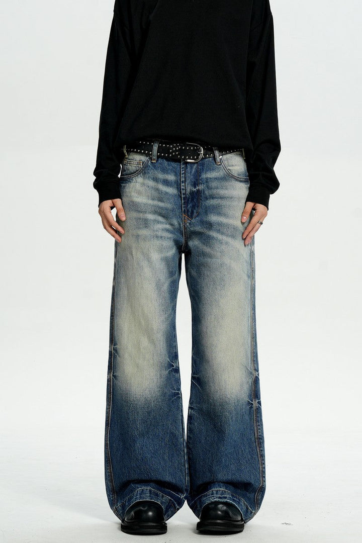 Dark Blue Straight Jeans