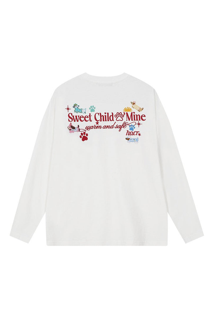 Plush Dog Embroidery Tee