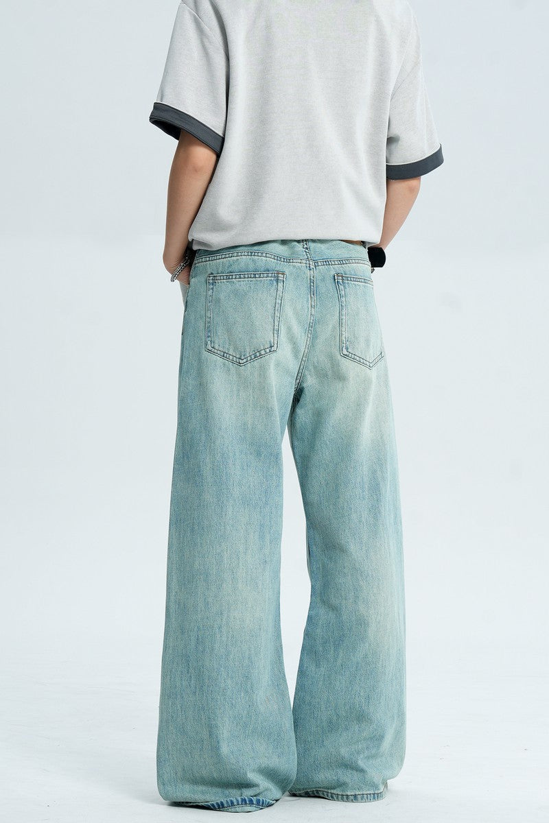 Washed Blue Cleanfit Jeans