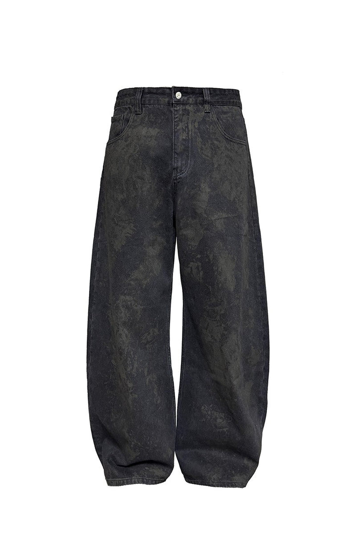 Washed Black Banana Jeans