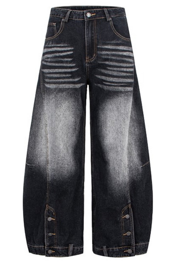 Faded Gray Washed Jeans