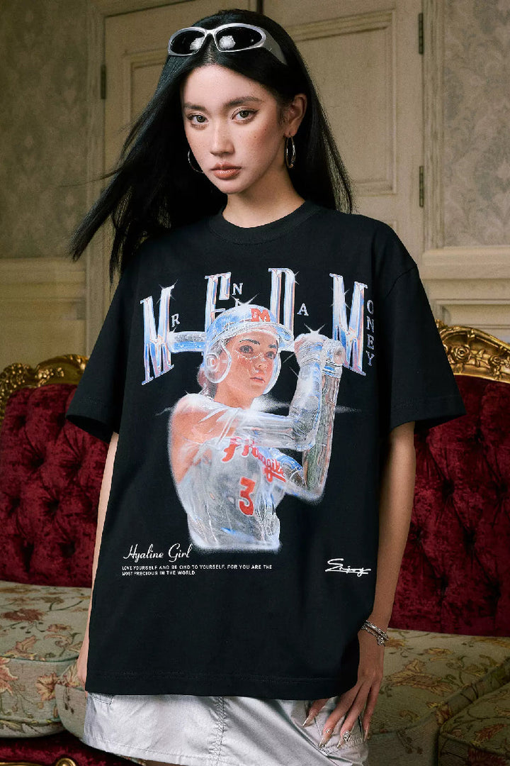 Transparent Portrait Print Tee