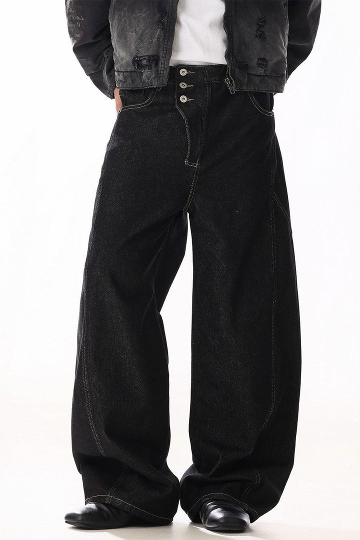 Raw Button Fly Jeans