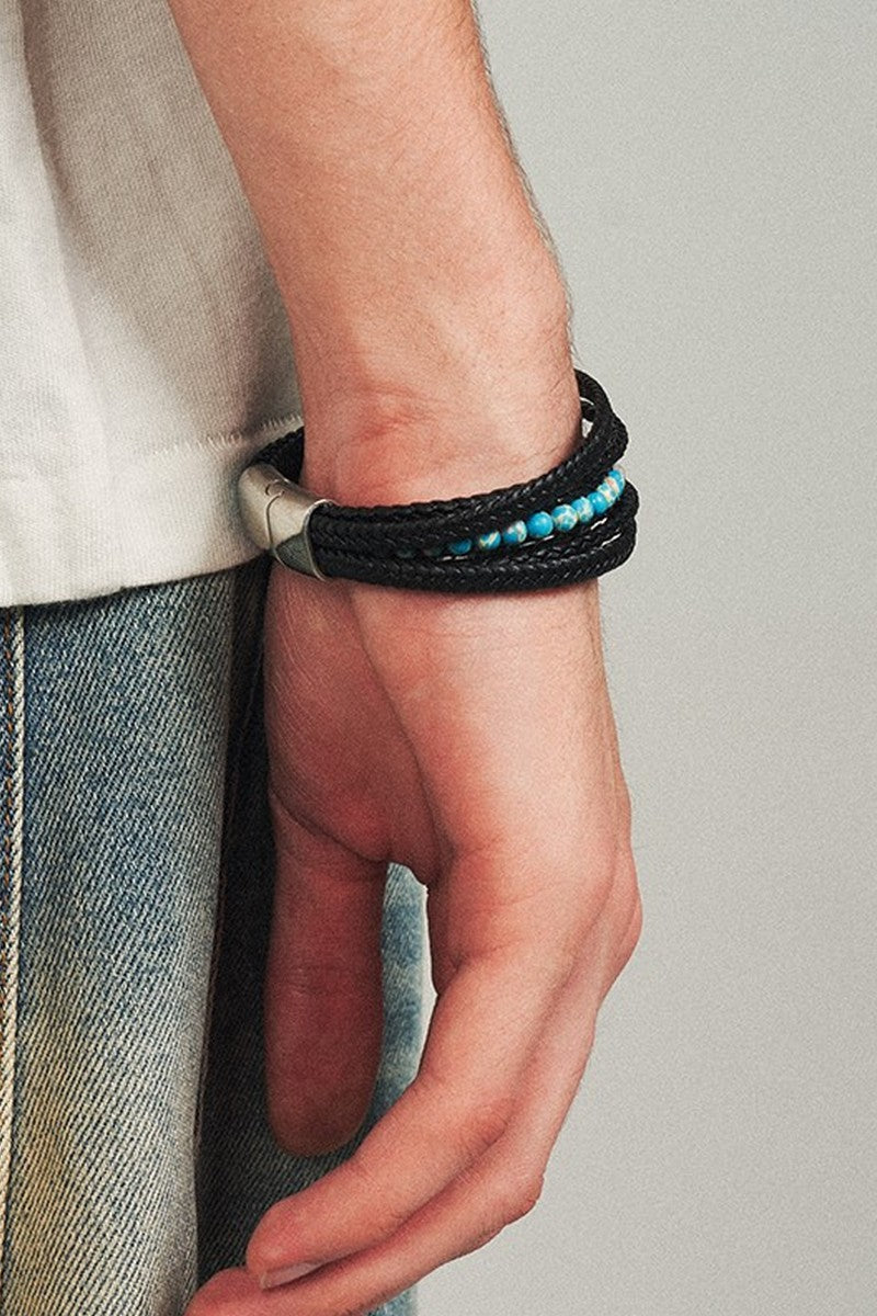 Lava Turquoise Braided Bracelet