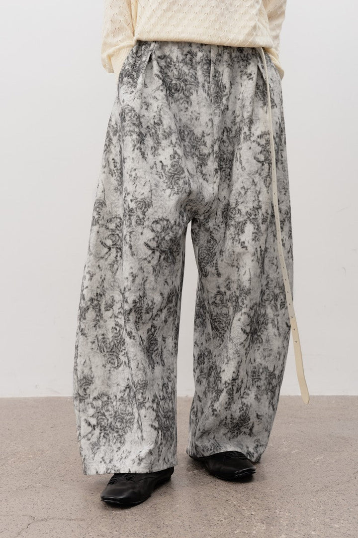 Textured Loose Trousers