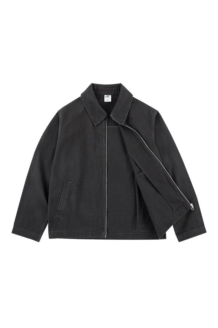 Washed Cotton Workwear Jacket