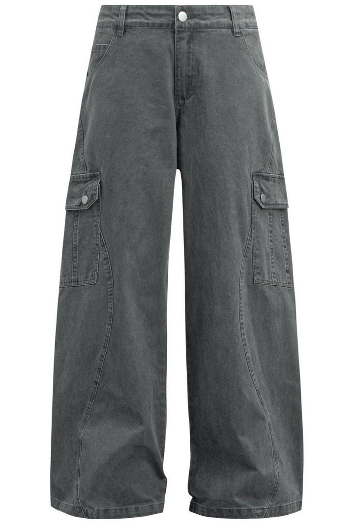 Multi Pocket Straight Work Pants