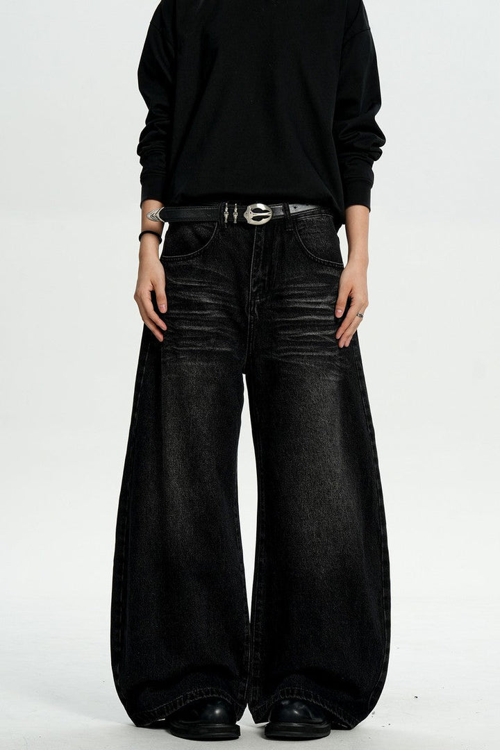 Black Whiskered Blade Jeans