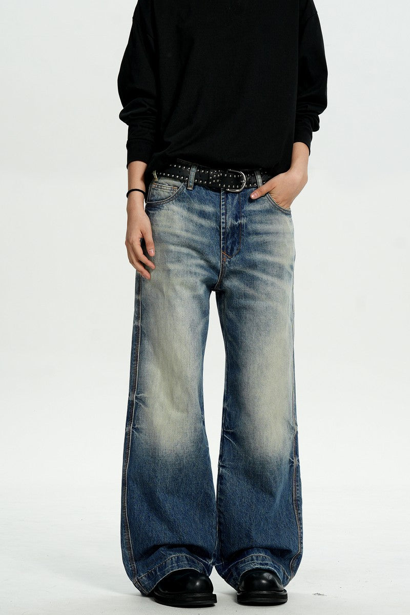 Dark Blue Straight Jeans
