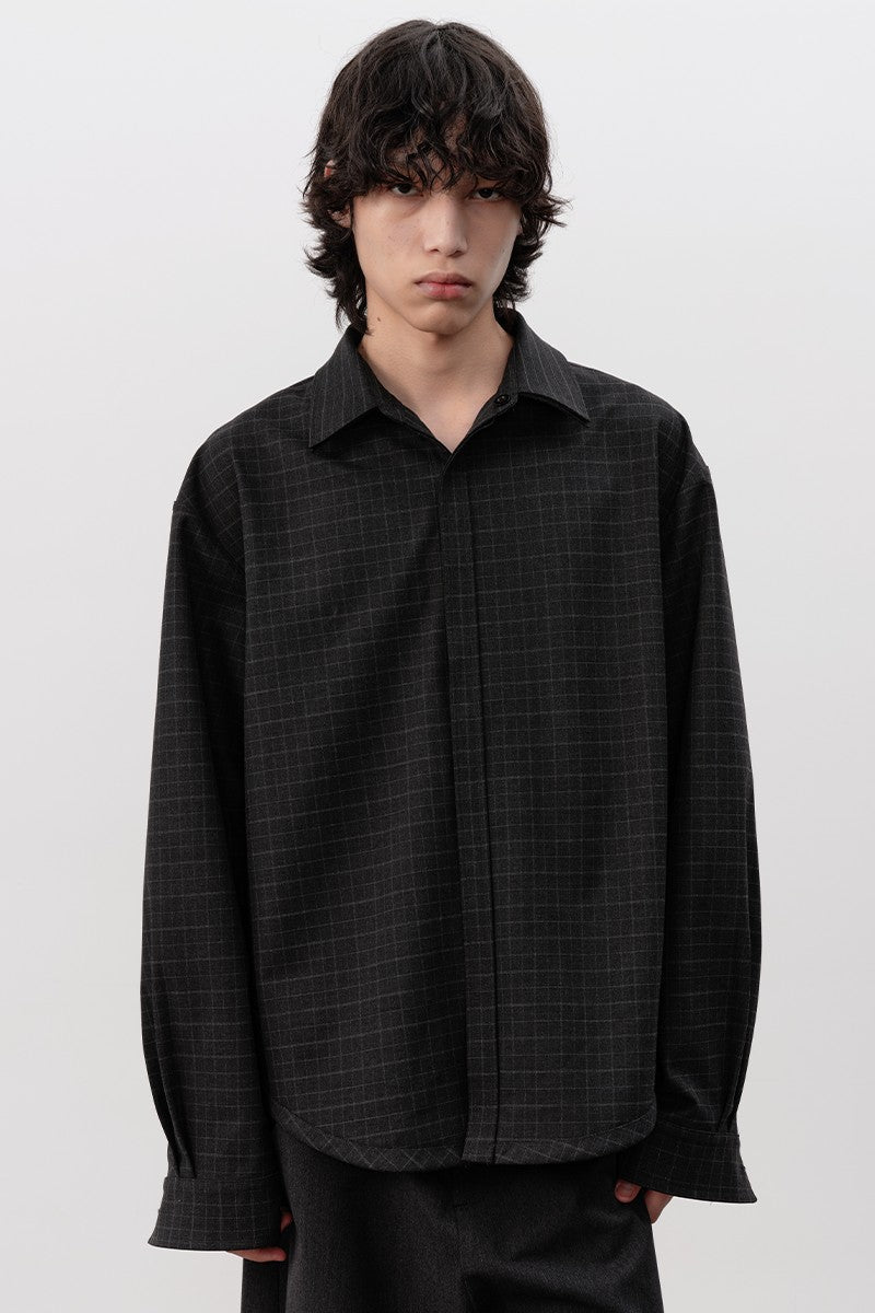 Reversible Plaid Overshirt
