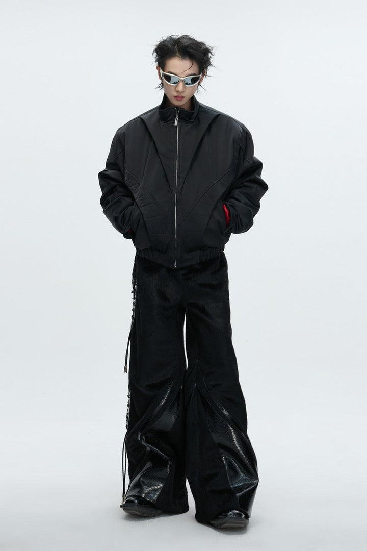 Deconstructed Padded Bomber Jacket