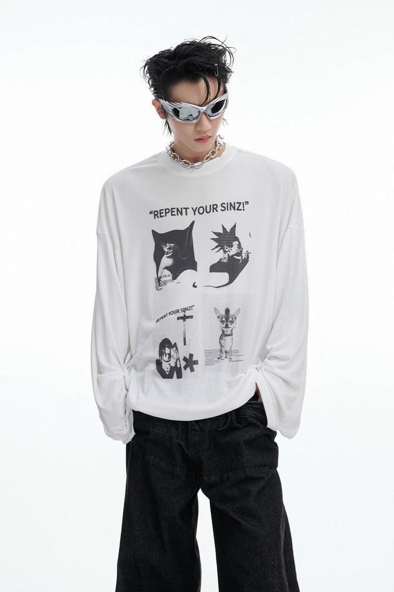 Art Print Long Sleeve Tee