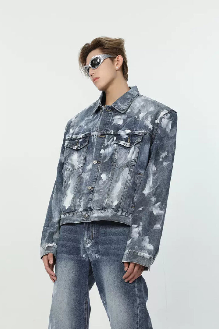 Painted Washed Denim Jacket